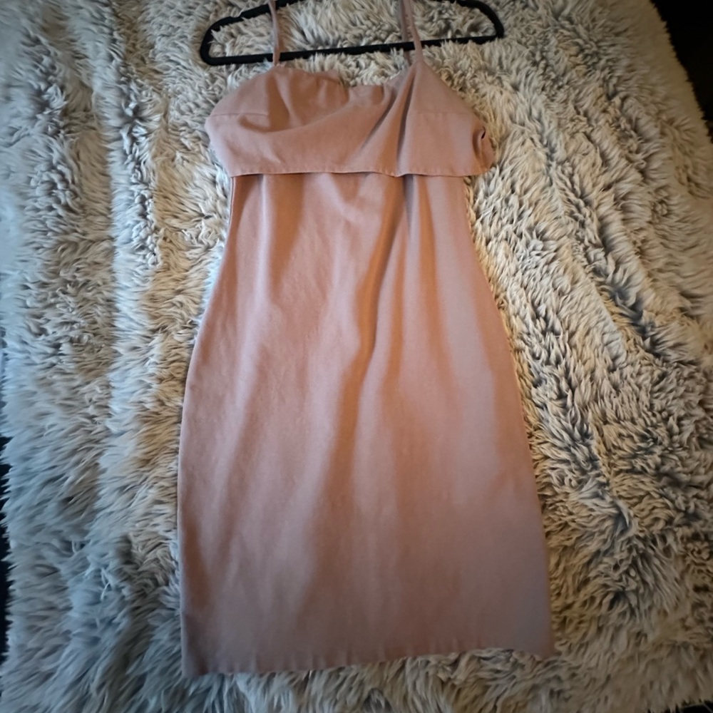 Soprano Strapless Blush Dress
